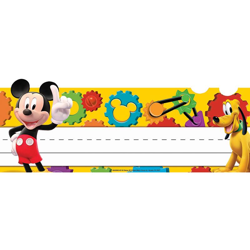 Mickey Mouse Clubhouse Mickey Gears Tented Name Plates