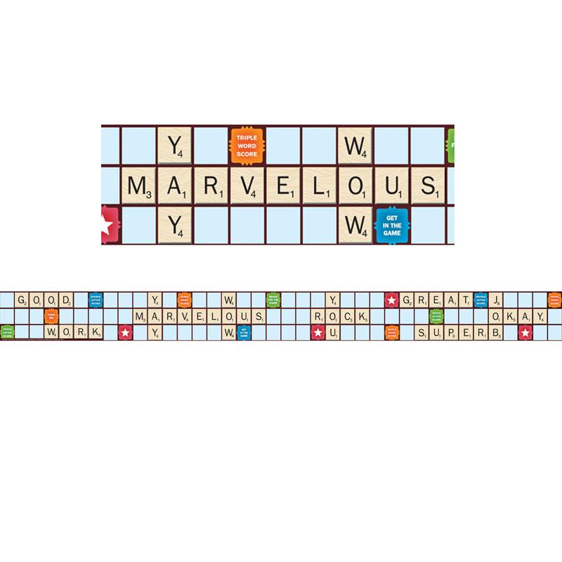 Scrabble™ Letters Extra Wide Die Cut Deco Trim