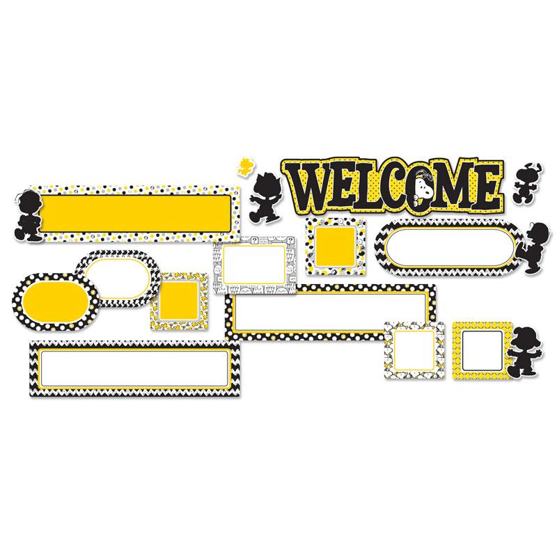 Peanuts® Touch of Class Welcome SetMini Bulletin Board Set