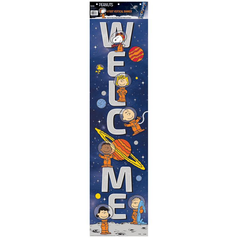 Peanuts® NASA Welcome Vertical Banner, 12