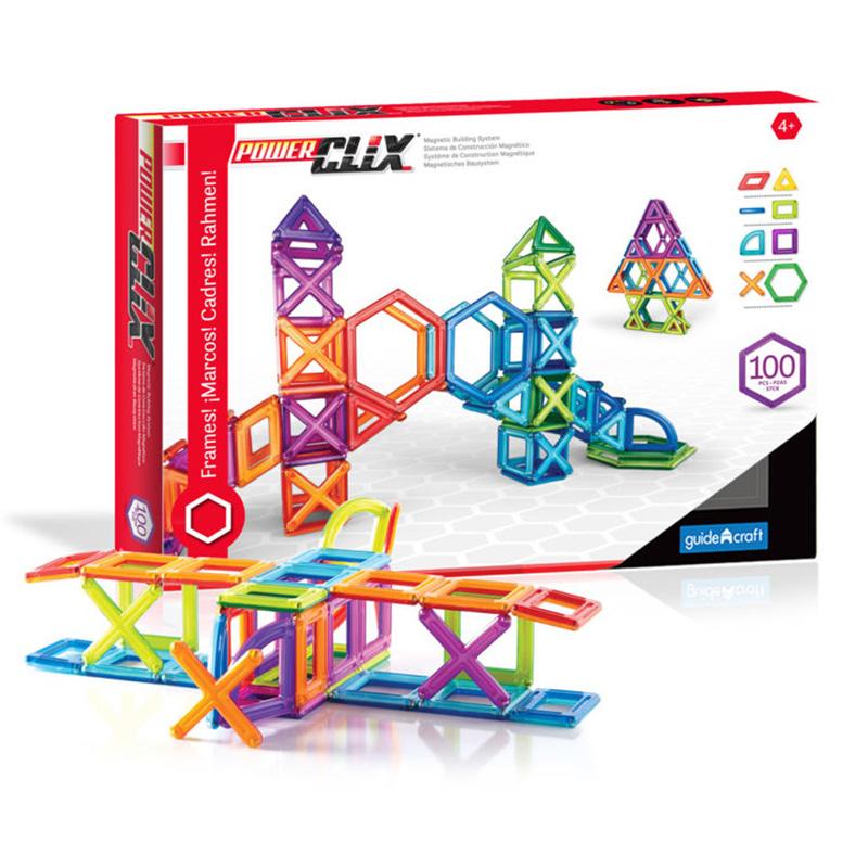 PowerClix® Frames, Magnetic Building Set, 100 Pieces