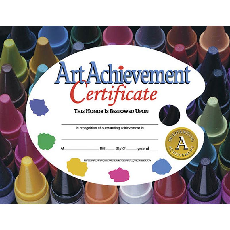 30 sheets per pack Hayes Multi-Color Music Achievement Award Certificates 