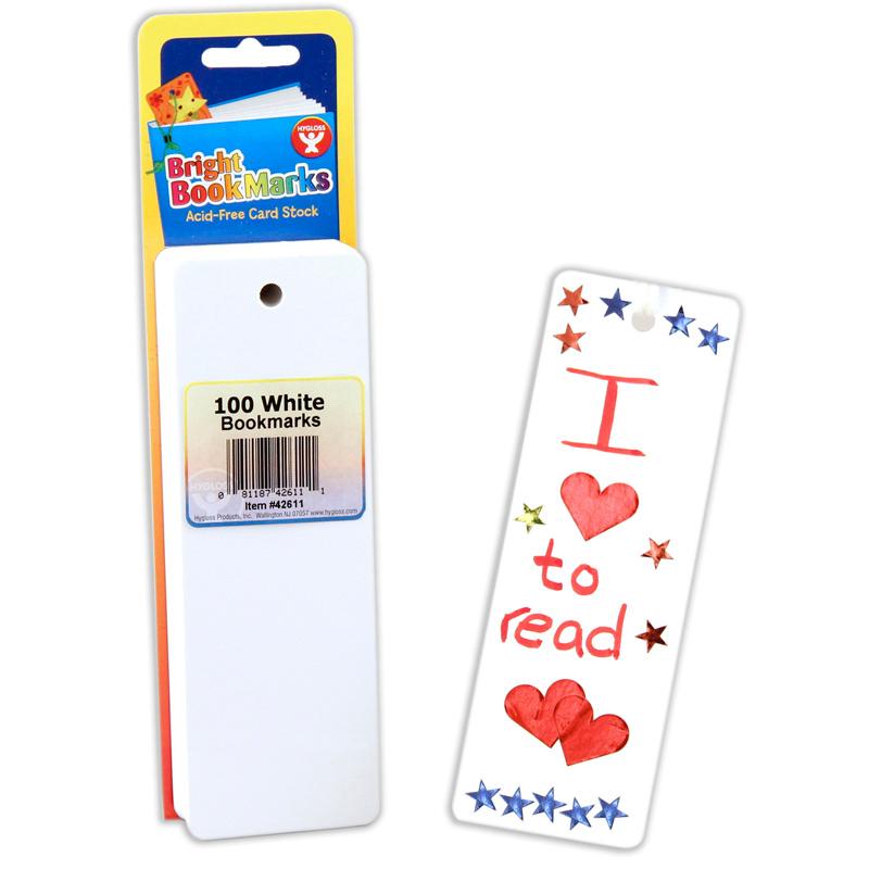 Mighty Bright™ Bookmarks, 100 Ultra White