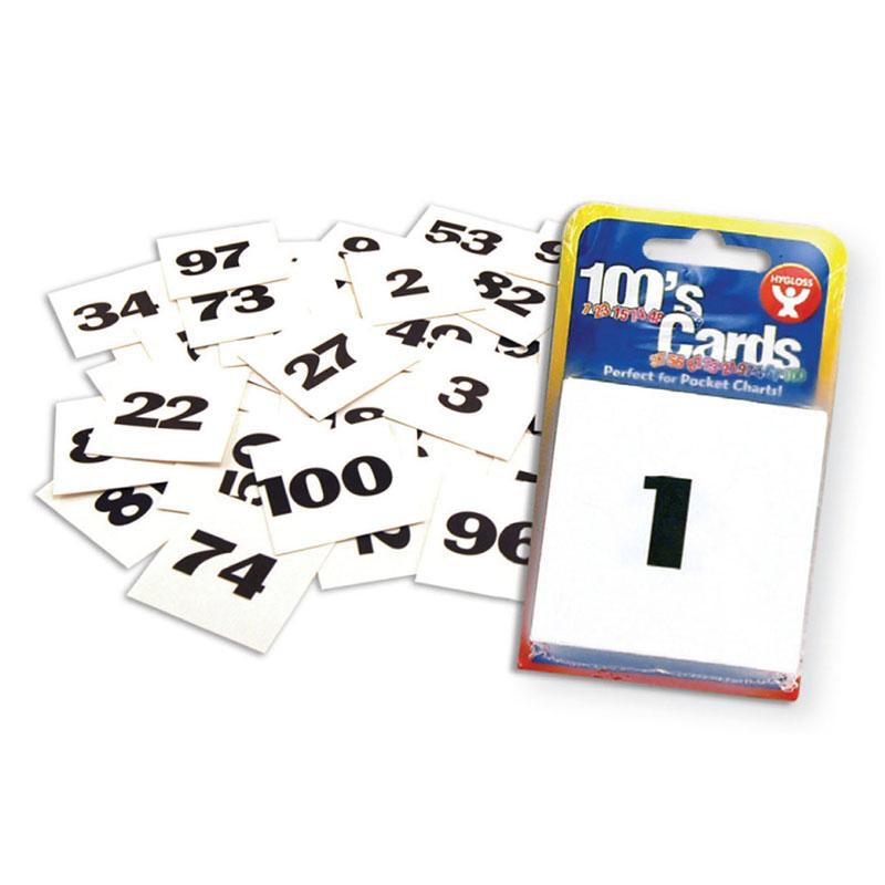 100s Cards, Numbered 1-100, 2