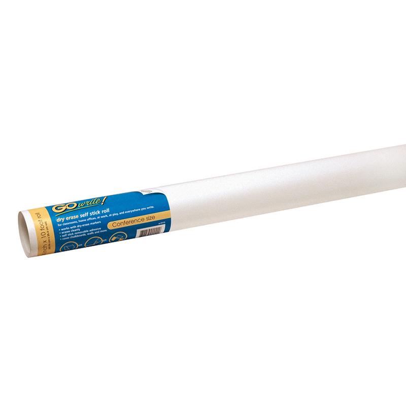 Dry Erase Roll, Self-Adhesive, White, 24