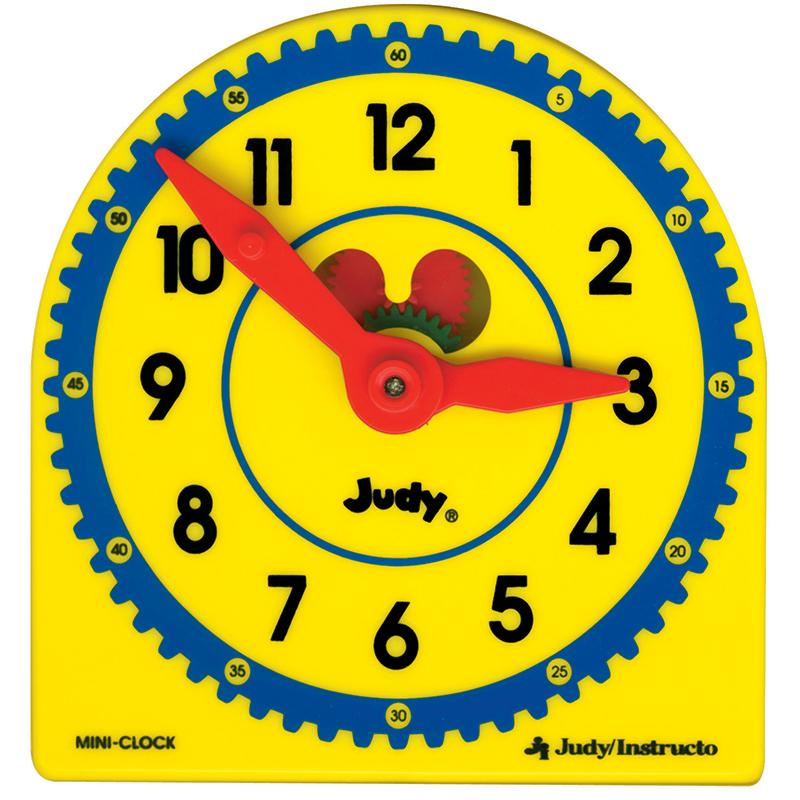 Judy Plastic Clock, Class Pack of 6