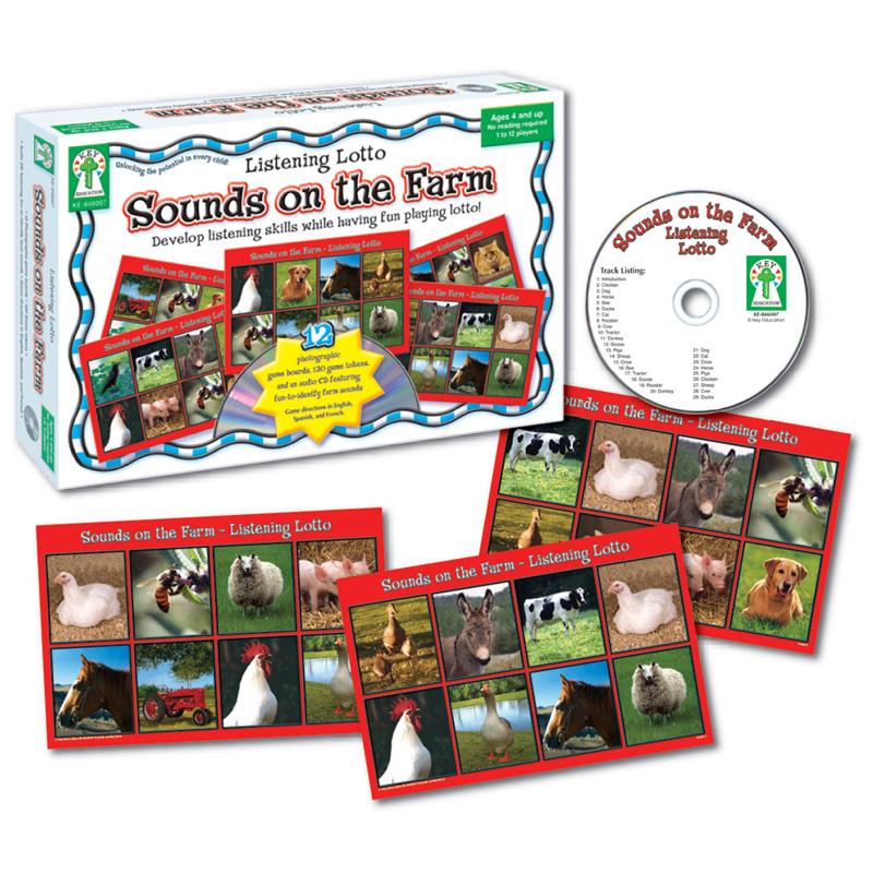  Listening Lotto : Sounds On The Farm Board Game