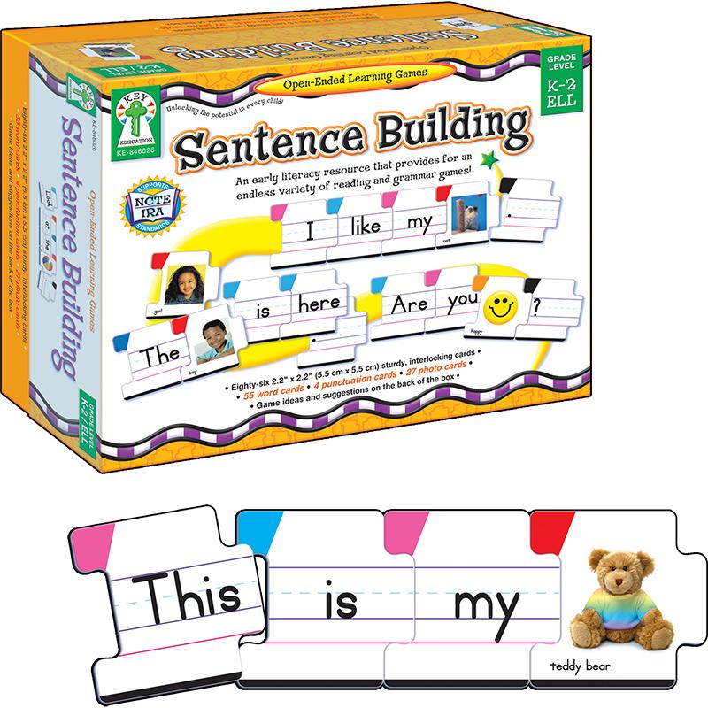  Sentence Building Board Game, Grade K- 2