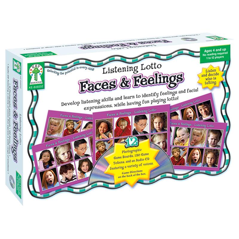  Listening Lotto : Faces And Feelings Board Game, Grade Pk- 1