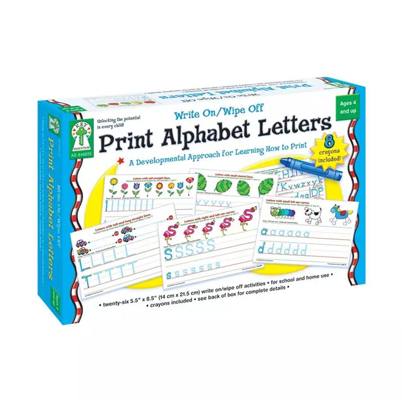  Print Alphabet Letters Manipulative, Write- On/Wipe- Off