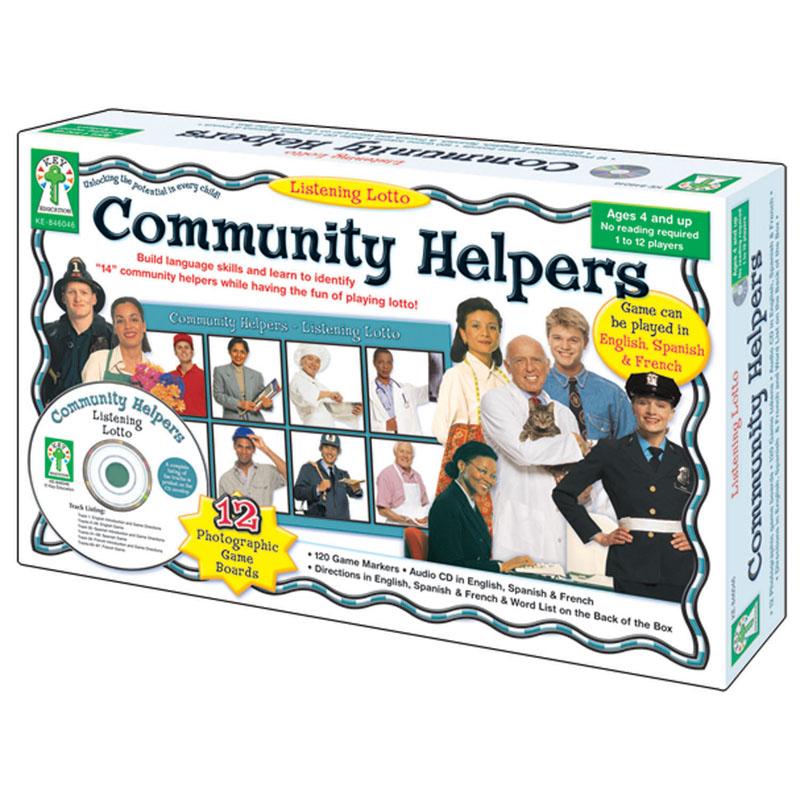  Listening Lotto : Community Helpers Board Game