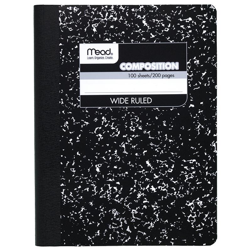 Mead Composition Book, Wide ruled 100 ct.