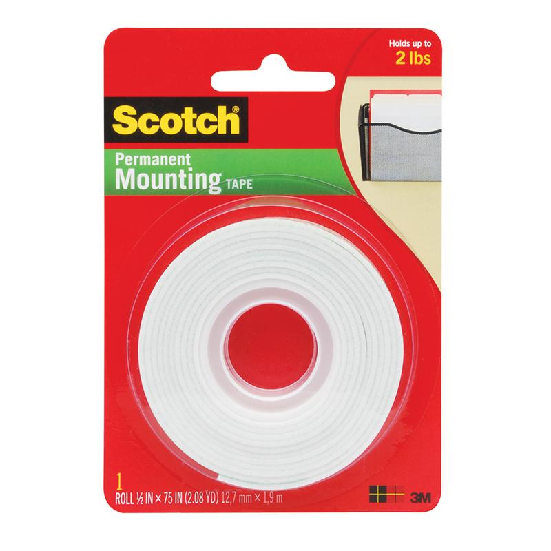  Indoor Mounting Tape, 1/2 