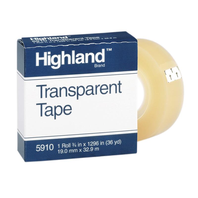  Transparent Tape, 3/4 