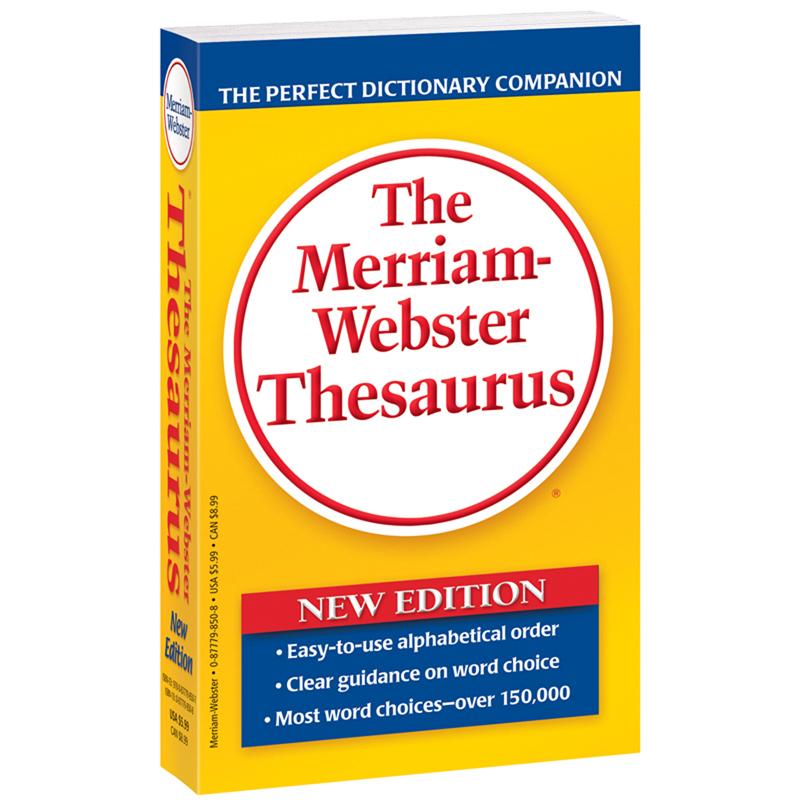 The Merriam-Webster Thesaurus 1st Edition