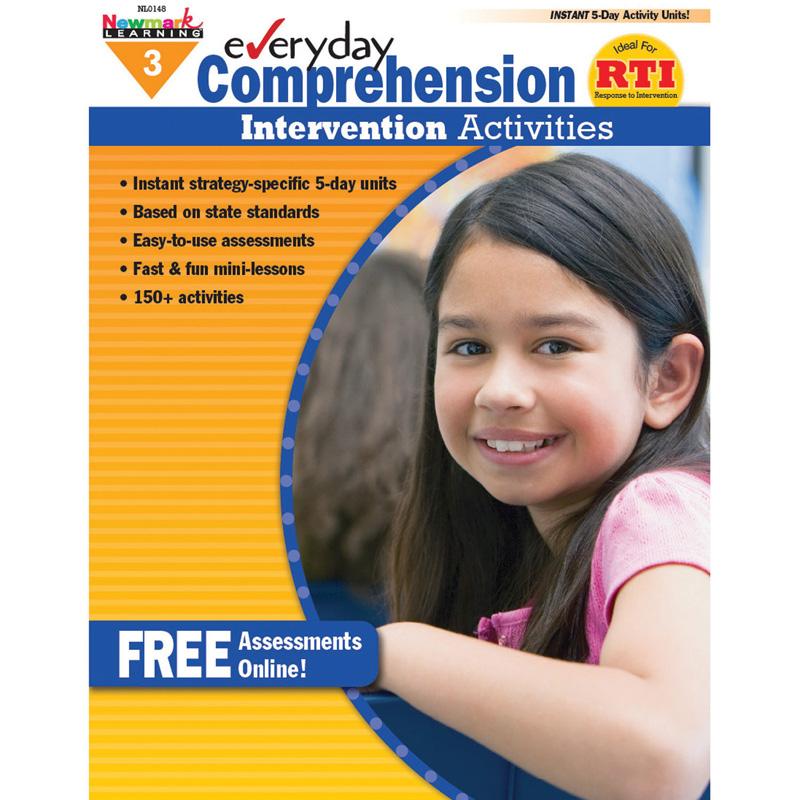 Everyday Comprehension Intervention Activities Book, Grade 3