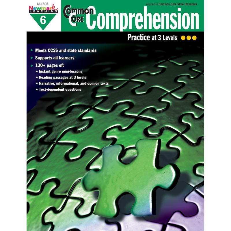  Newmark Learning Common Core Comprehension, Grade 6