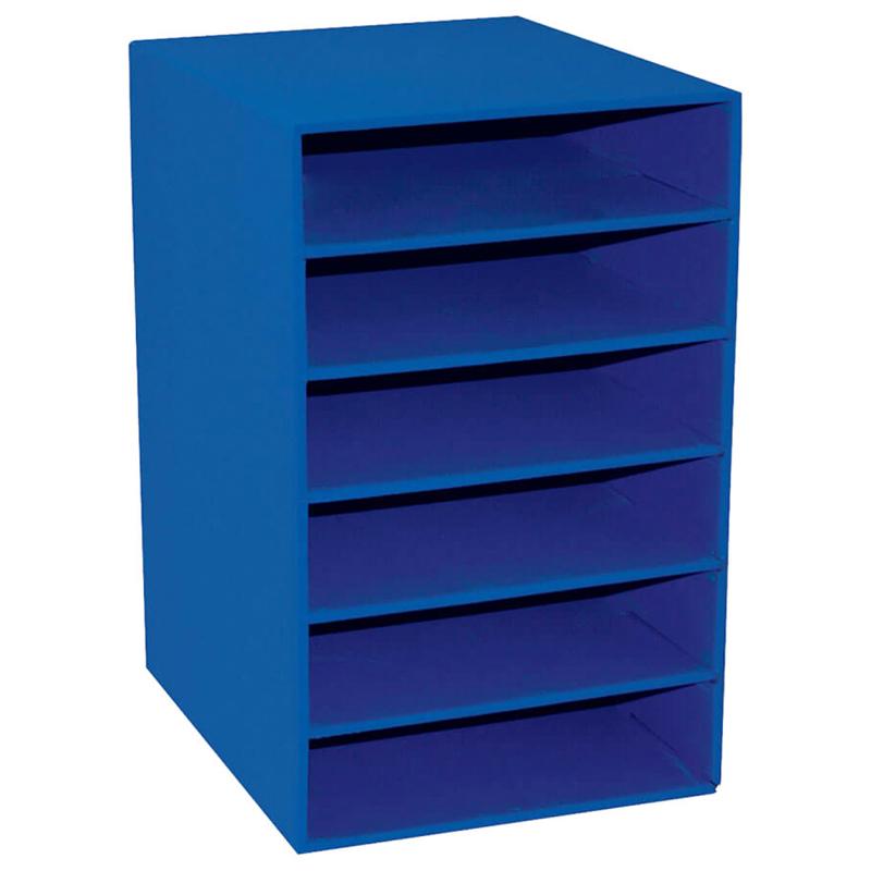 Classroom Keepers® 6-Shelf Organizer, Blue, 17-3/4