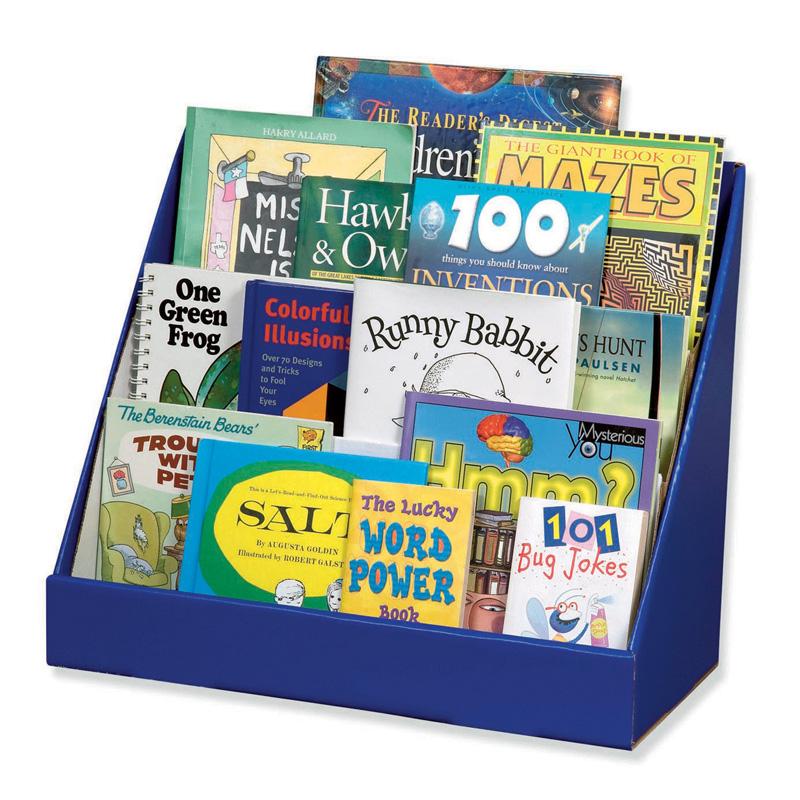 Classroom Keepers® Book Shelf, 3-Tiered, Blue, 17