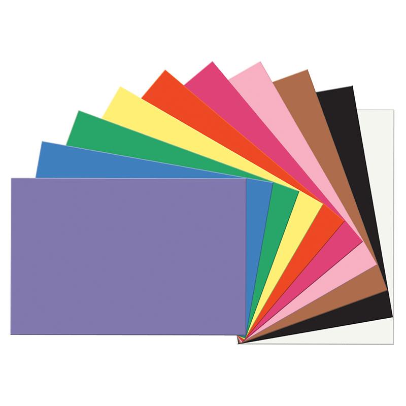 SunWorks® Construction Paper, 10 Assorted Colors, 12