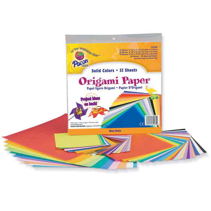 Origami Paper, Assorted Colors, up to 9-3/4