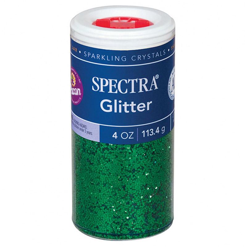 Glitter, Green, 4 oz., 1 Jar