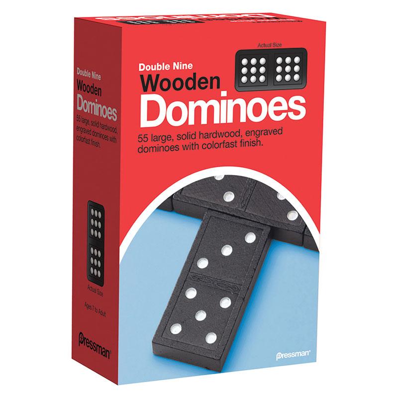  Double Nine Wooden Dominoes Game