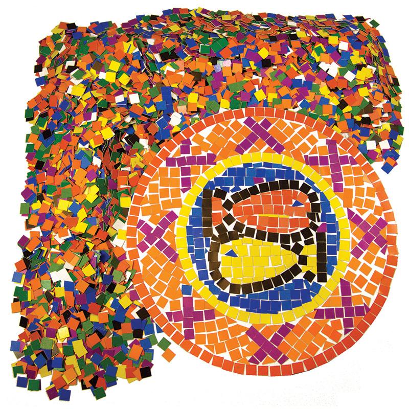 Double Color Mosaic Squares, 3/8