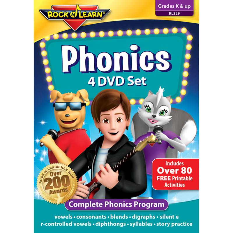Rock 'N Learn® Phonics 4-DVD Set