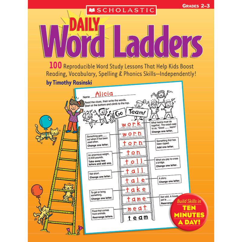  Daily Word Ladders Workbook, Grades 2- 3