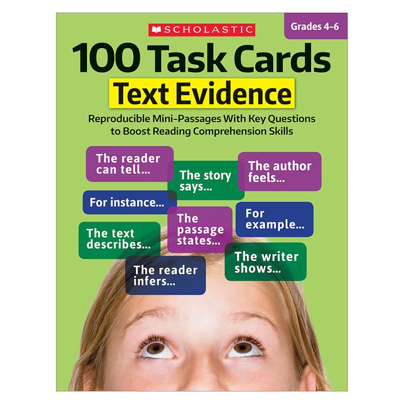  100 Task Cards : Text Evidence