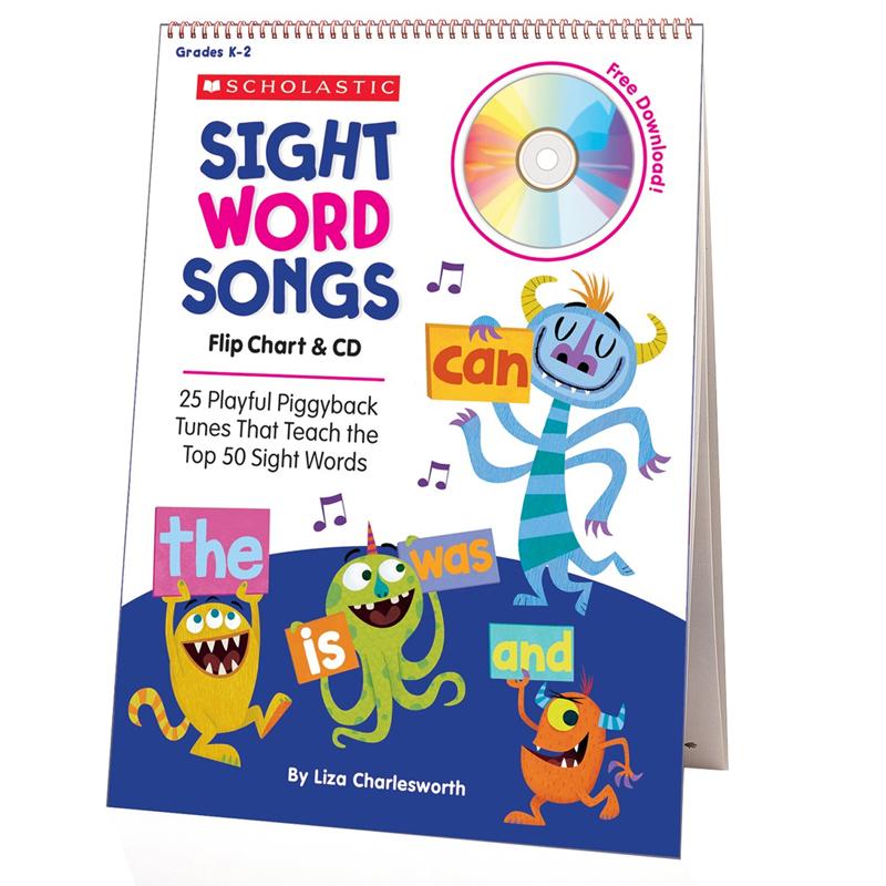 Scholastic Sight Word Songs Flip Chart & CD