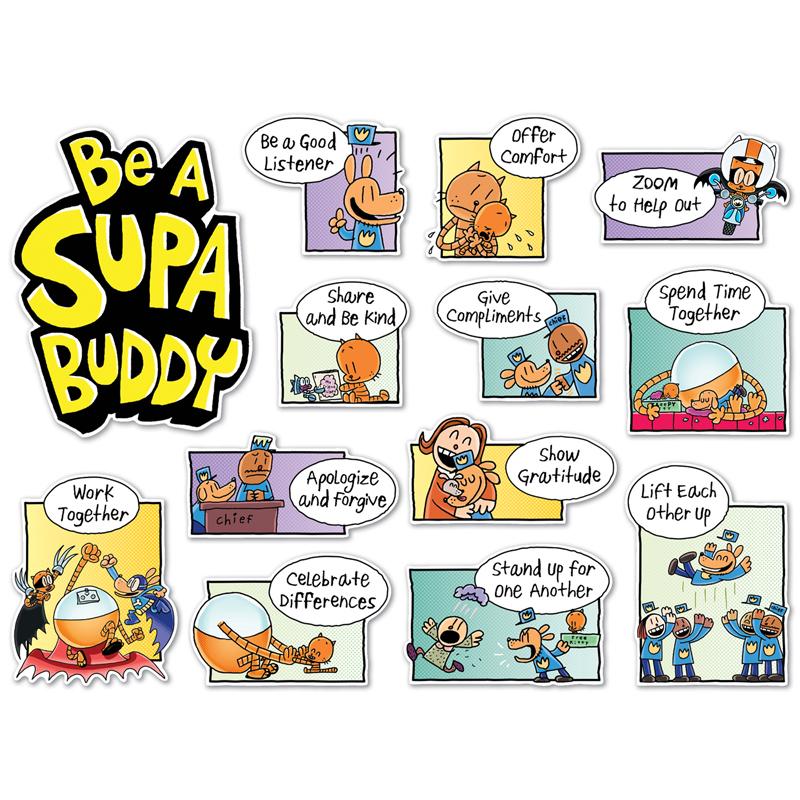 Dog Man Be a Supa Buddy Bulletin Board Set