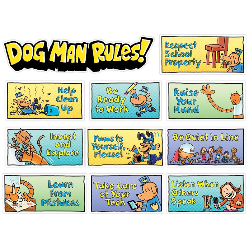  Dog Man Class Rules Mini Bulletin Board Set