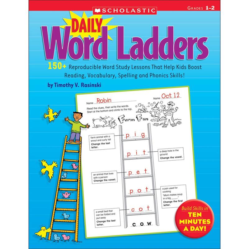 Scholastic Daily Word Ladders Book, Grades 1-2