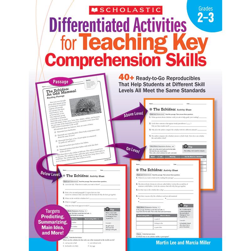 Differentiated Activities for Teaching Key Comprehension Skills: Grades 2-3