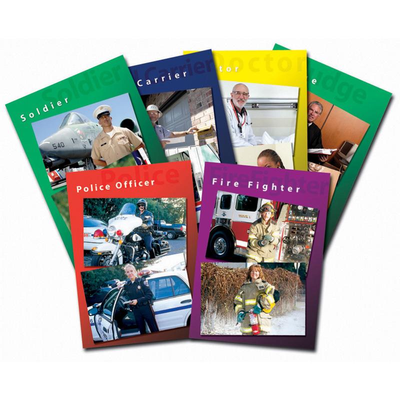 Community Helpers Real Life Learning Poster Set, Set of 6