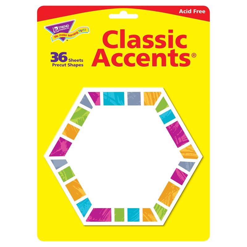 Color Harmony™ Hexa-stripes Classic Accents®, 36 ct