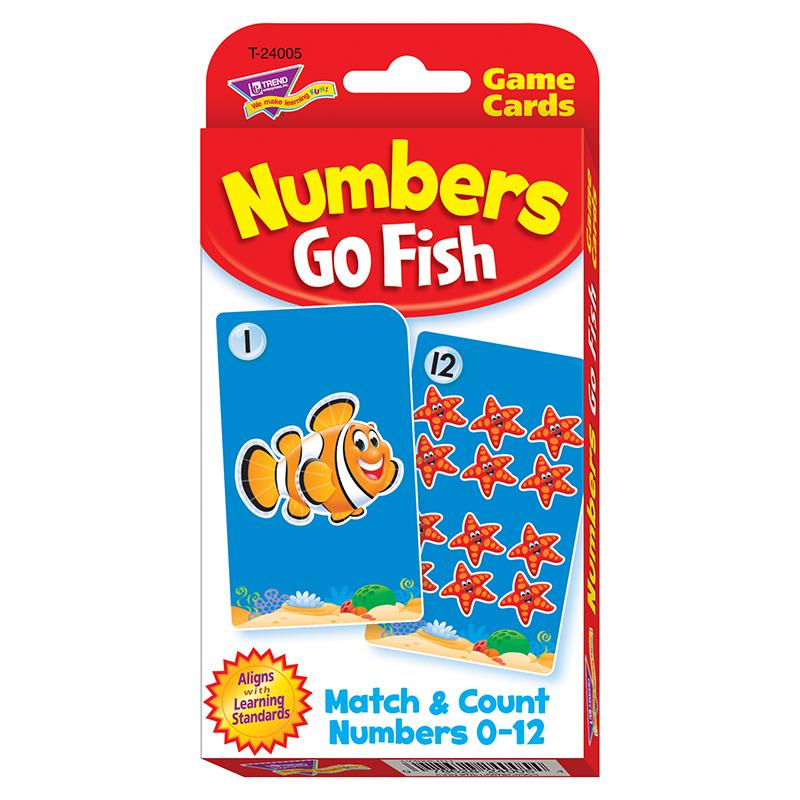  Numbers Go Fish Challenge Cards & Reg ;