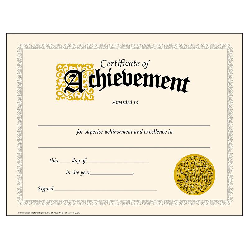 Certificate of Achievement Classic Certificates, 30 ct