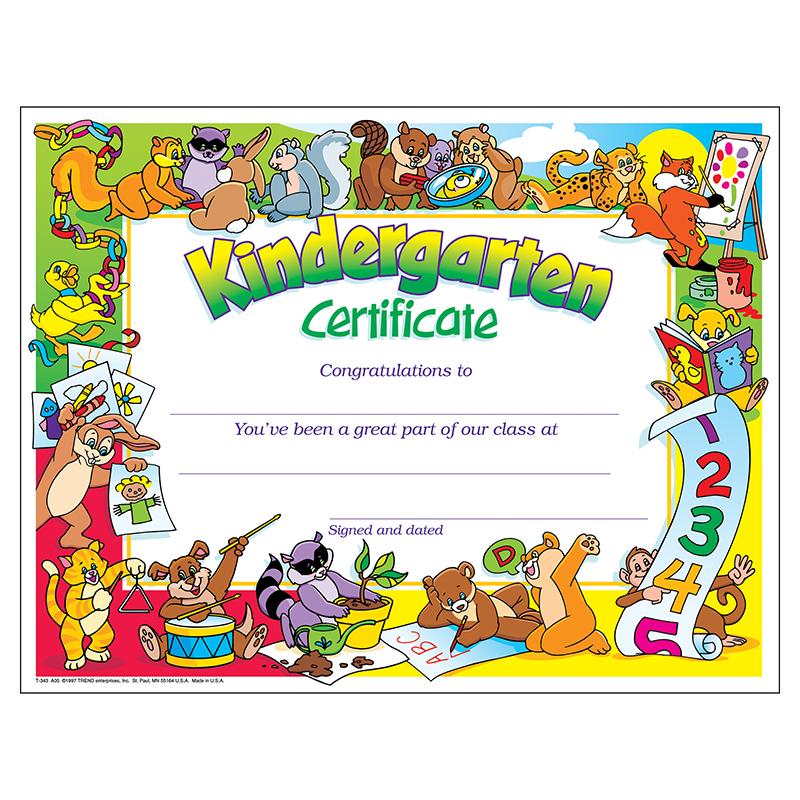 Kindergarten Certificate , 30 ct