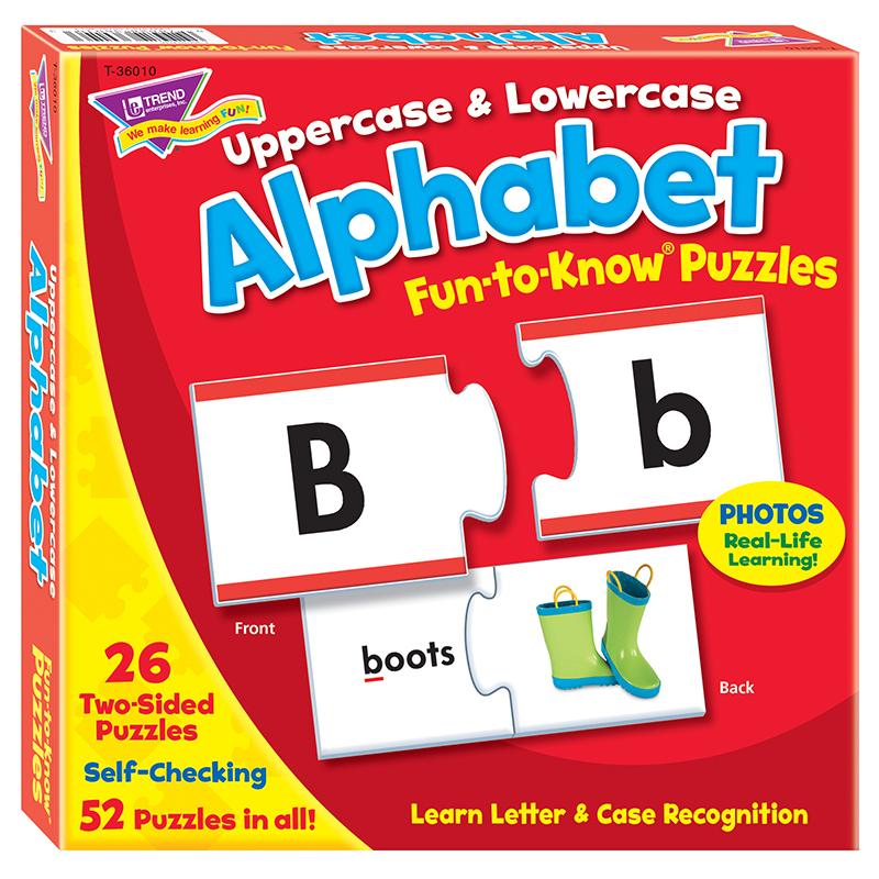 Uppercase & Lowercase Alphabet Fun-to-Know® Puzzles