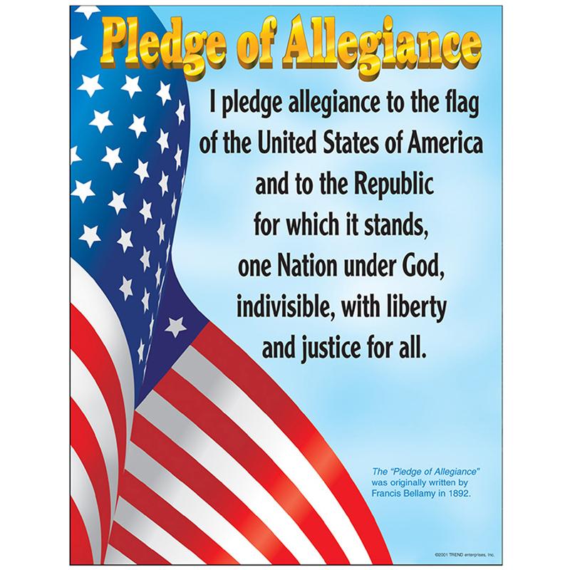 Pledge of Allegiance Learning Chart, 17
