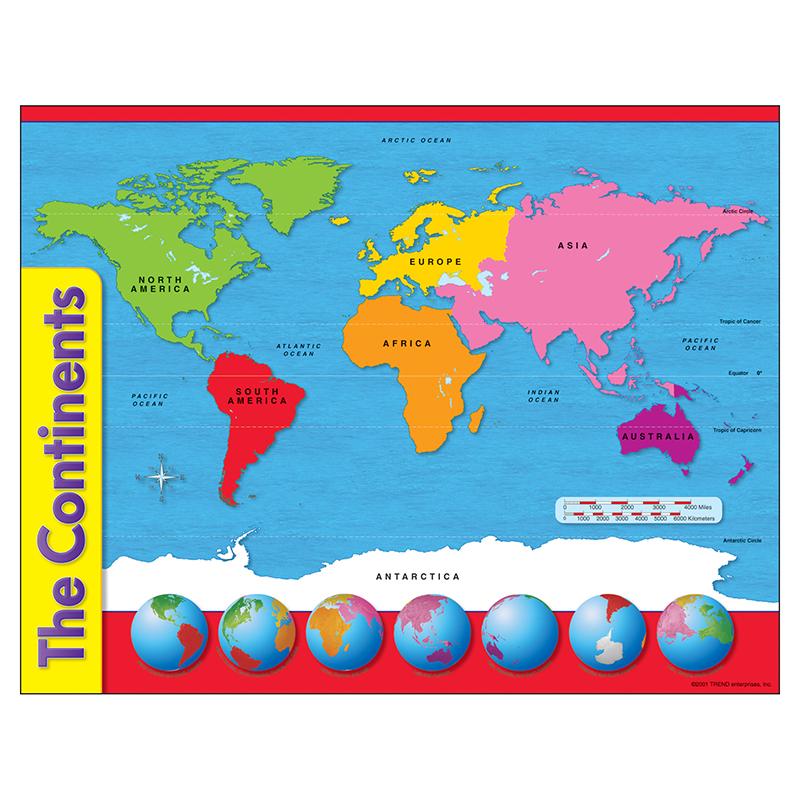 The Continents Learning Chart, 17