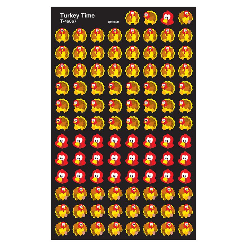  Turkey Time Supershapes Stickers, 800 Ct