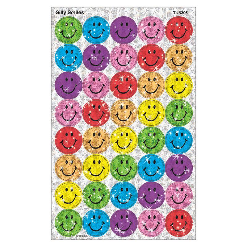 Silly Smiles superSpots® Stickers-Sparkle, 160 ct