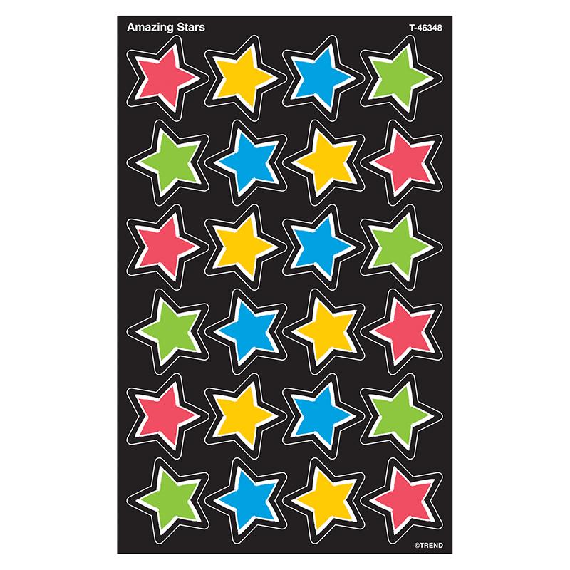Amazing Stars superShapes Stickers - Large, 192 ct