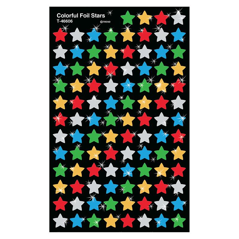 Colorful Foil Stars superShapes Stickers, 400 ct