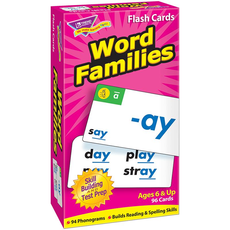 Word Families Skill Drill Flash Cards