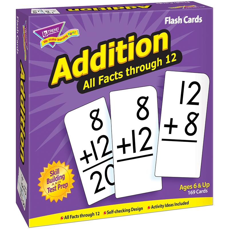  Addition 0- 12 All Facts Skill Drill Flash Cards